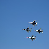 The Thunderbirds in formation.