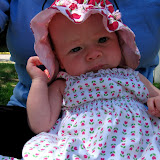 Outside with mommy. (April)