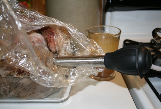 making pork carnitas in an oven bag