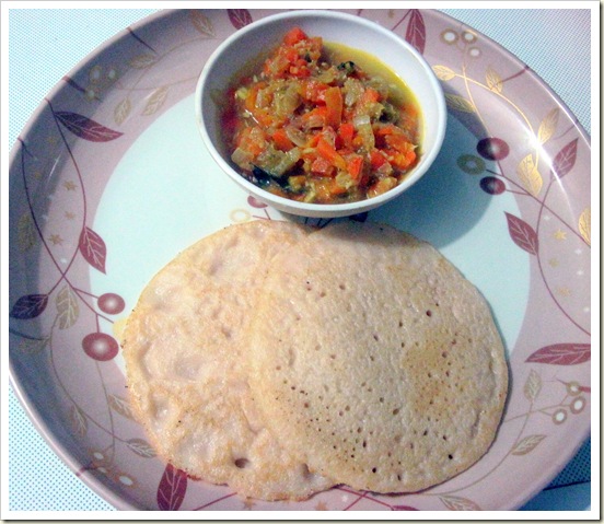 set dosa & carrot kurma 1