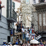Il Giglio del Salumiere all'incrocio tra via S. Felice, via Principessa Margherita e via Cocozza; anno 2005.
