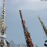 Le cime dei Gigli (da destra a sinistra) dell'Ortolano, Salumiere, Bettoliere e Panettiere; anno 2007.