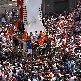 Particolare del Giglio del Salumiere durante la ballata