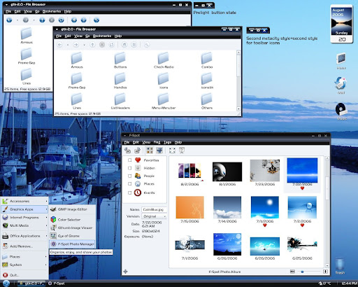 Elegance Gnome ubuntu Desktop theme