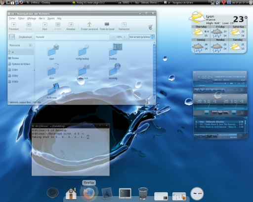 Dr's AquaVista Gnome Desktop theme