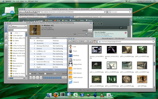 imetal Gnome ubuntu Desktop theme