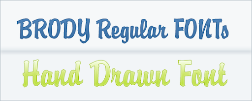 Brody : Handwritten font Brody : Handwritten font