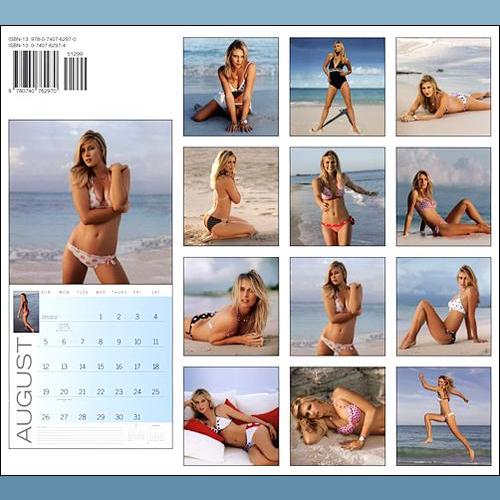 maria sharapova 2007 swimsuit calendar