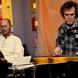 Norman Liebold, Bernd Vollbach.  "Der Kulturgeist" in der Galerie "Vier Raben", Köln. Foto: Herbert Labenski (www.colognephoto.de)