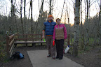Nedra and me at hole 5 - Dabney State Park