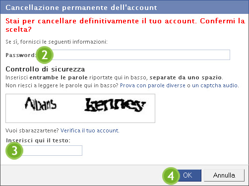 Cancellarsi da Facebook