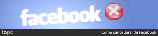 Cancellarsi da Facebook
