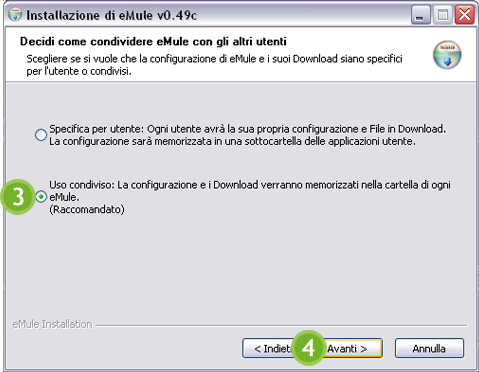 Installare eMule