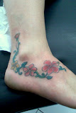 flower tattoo by benesari tattoo studio bali