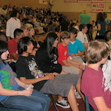 Anxiously waiting for the appreciation ceremony to begin.
