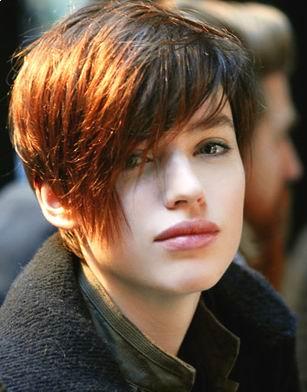 layered hairstyles with bangs. shag short Hairstyle 2010