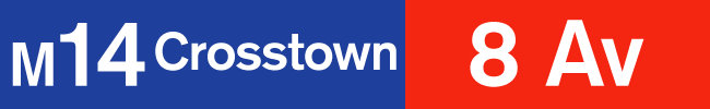M14: Crosstown: Eighth Avenue.