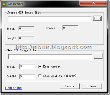 GIF resizer - mboir
