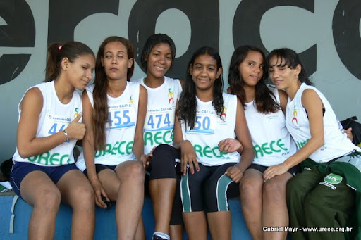 Foto mostra jovens da Urece em disputa de circuito Paraolímpico na cidade de Brasília, em julho de 2009