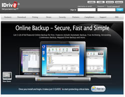 Idrive online backup data storage