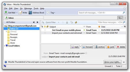GIMP Picture Editing Software Manage Email With Thunderbird