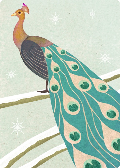 a winter peacock by Maria Khersonets a winter peacock by Maria Khersonets
