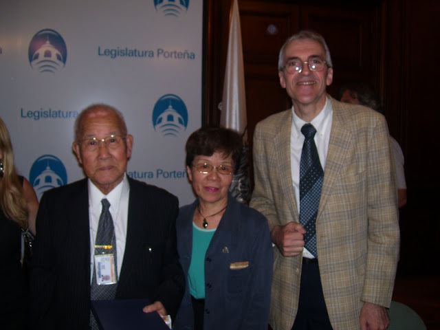 Morita Takachi y Junko Watanabe (Sobrevivientes), Rubén Aiassa (Miembro de la R.N.V.@)