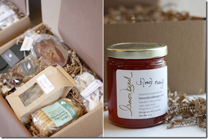 Goodies from Eat Boutique's Spring Handmade Food Gift Box.