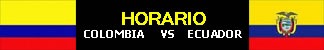 Hora del partido Colombia vs Ecuador