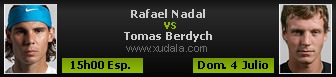 Rafael Nadal vs Tomas Berdych en vivo
