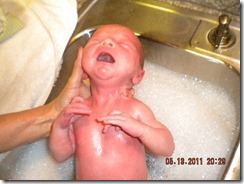 happy birthday olivia lukes first bath 048