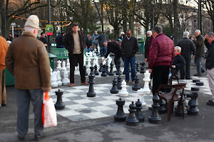 Chess - taken very seriously by Genevan men in parks
