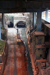 Railway tunnels under the hotel in constant state of repair
