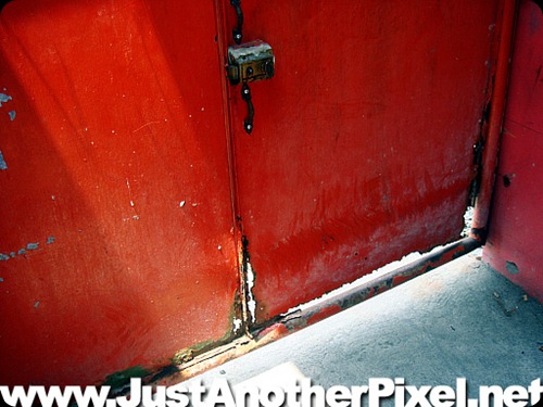 damage on our gates because of the floods