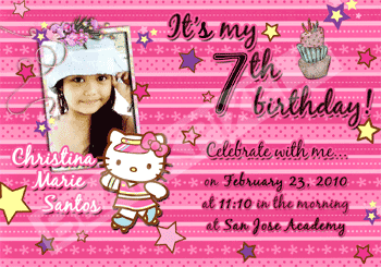 Kid Birthday Invite - JustAnotherPixel.net