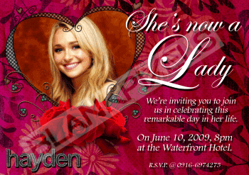 Debut, 18th Birthday Invite - JustAnotherPixel.net