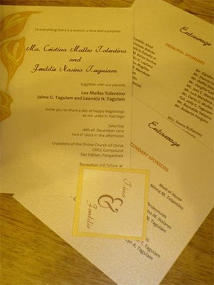 The DIY invitations to my best friend's wedding - JustAnotherPixel.net