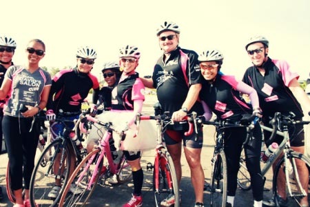 Team David Salon and Tessa Prieto-Valdes in support of Tour of Hope 2011  - JustAnotherPixel.net