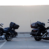 My Harley on the left Georges on the right