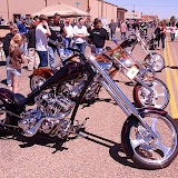 A stretched rigid frame chopper...looks good but I bet you would piss blood if you went far on it.