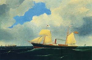 Vapor AVISO. Oleo de Samuel H. Fyre, pintor de Glasgow. Nº de inventario 608.Untzi Museoa. Revista ITSAS MEMORIA. NUM 3.jpg