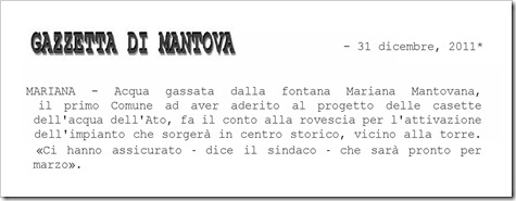 articolo acqua gazzetta