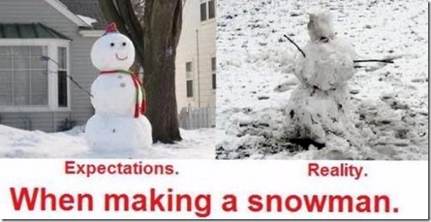 When Making A Snowman