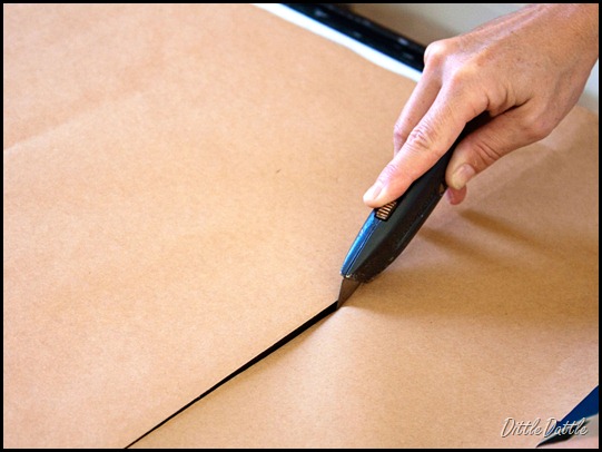 Trimming-paper-backed-frame