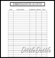 Christmas Fund Account