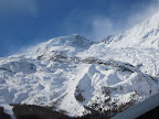 And you can now see the edges of the glacier