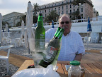 Just arrived in Nice, massive Heineken bottles