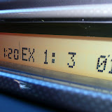 Head unit display: CD Folder 1, track 3, 17 seconds into the current song.