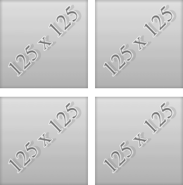 Este es el aspecto del gadget sin publicidad Banners o Anuncios de 125 x 125 en la sidebar (barra lateral)
