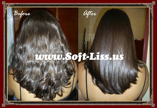 Photo Brazilian Blowout Hair - Before and After/Brazilian Keratin Hair 